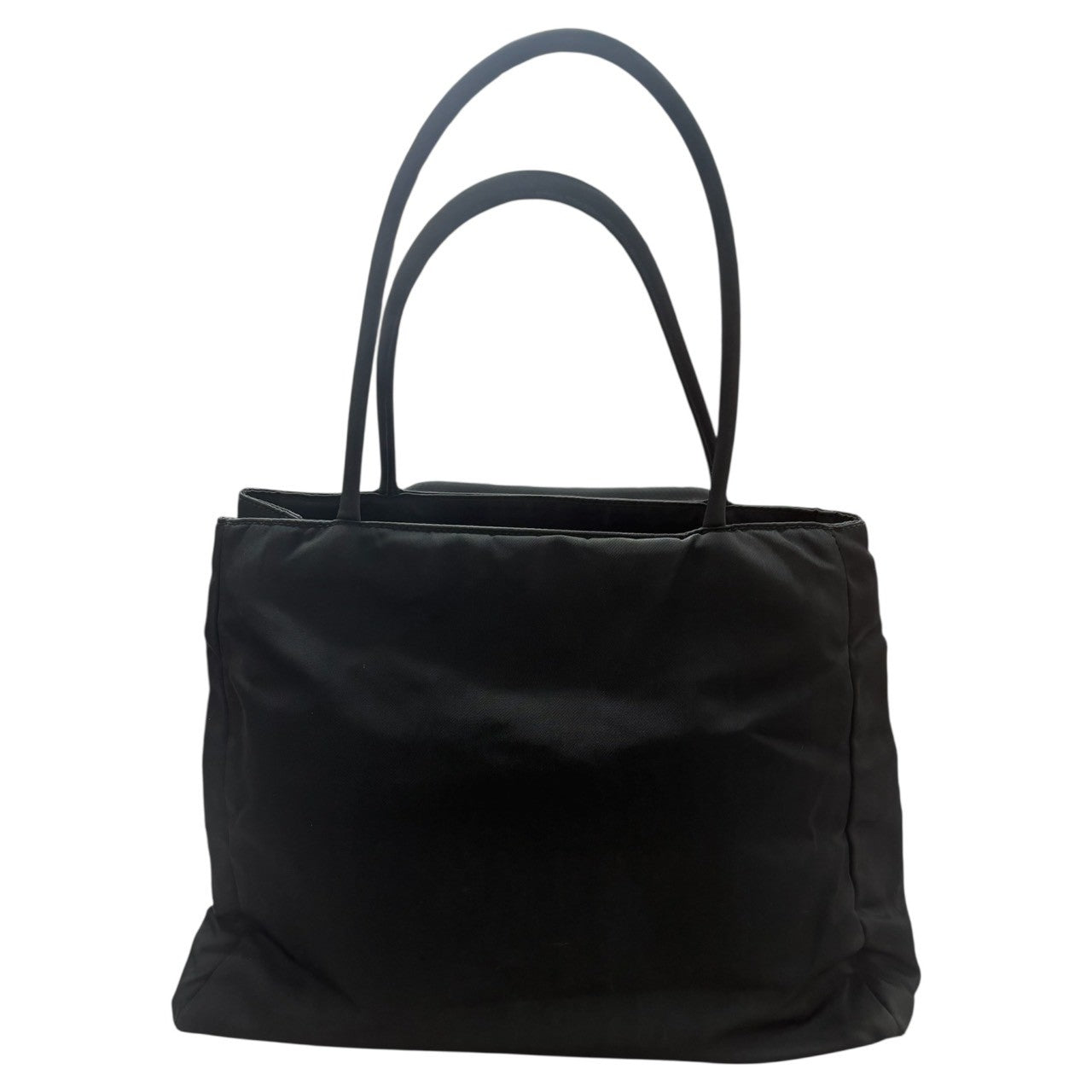 PRADA プラダ テスート 三角ロゴプレート ブラック ゴールド金具 ナイロン B3864 トートバッグ ハンドバッグ レディース AB