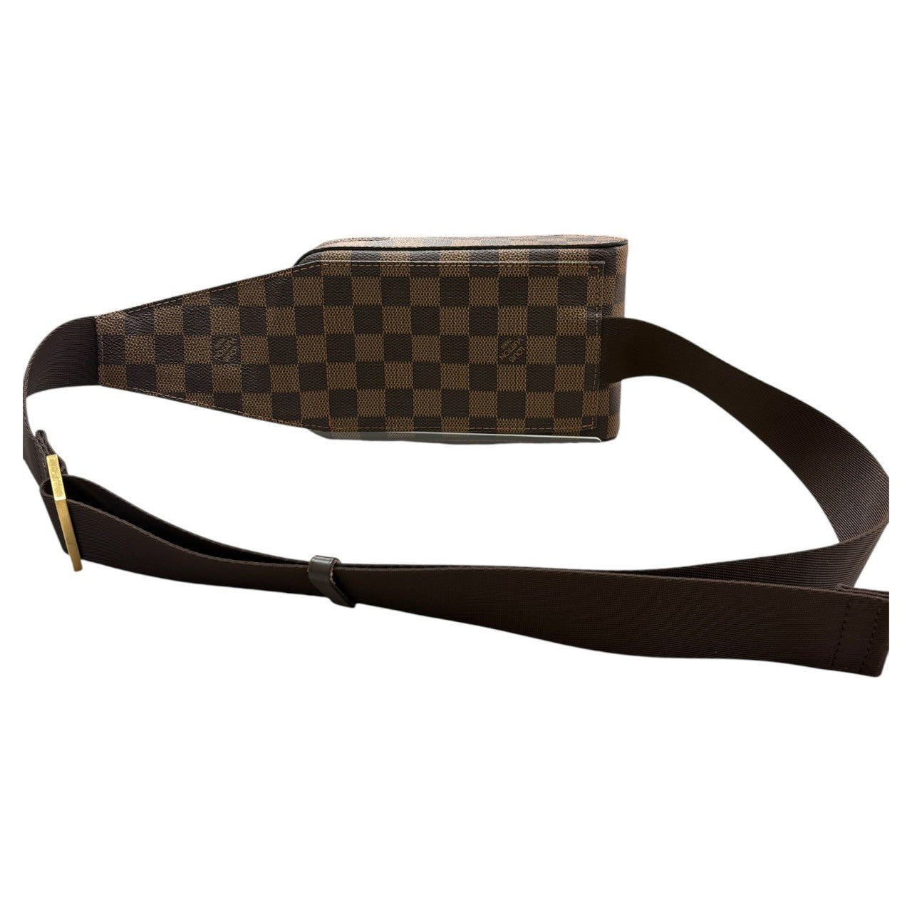 LOUIS VUITTON Damier Geronimos Brown Gold Hardware PVC / Leather N51194 Body Bag Shoulder Bag Men's A