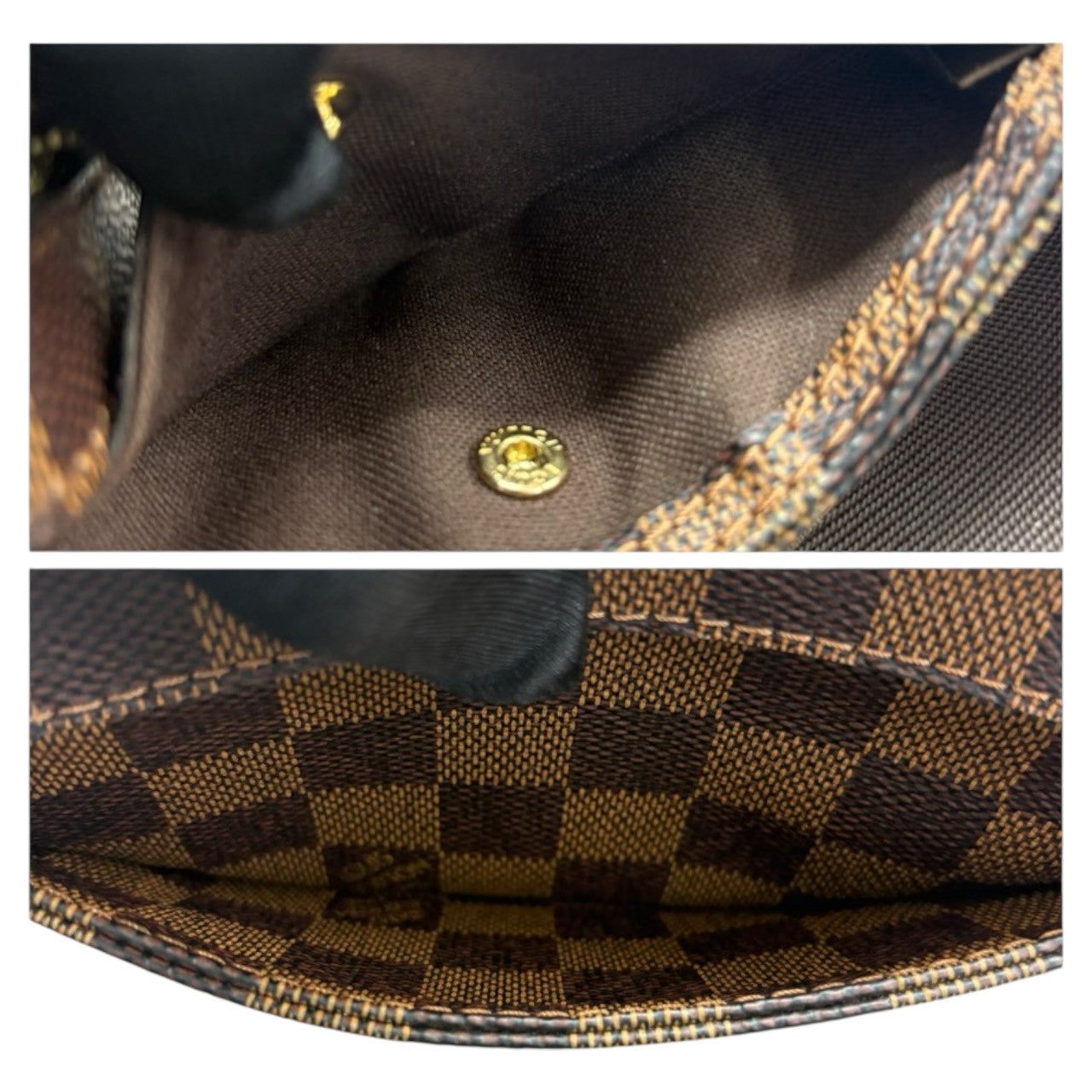 LOUIS VUITTON Damier Geronimos Brown Gold Hardware PVC / Leather N51194 Body Bag Shoulder Bag Men's A