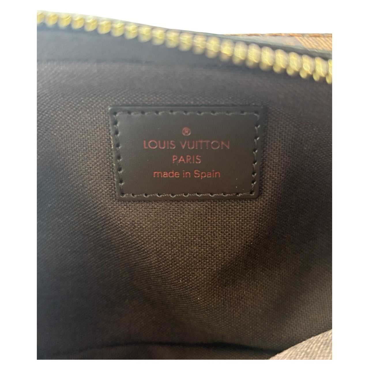 LOUIS VUITTON Damier Geronimos Brown Gold Hardware PVC / Leather N51194 Body Bag Shoulder Bag Men's A