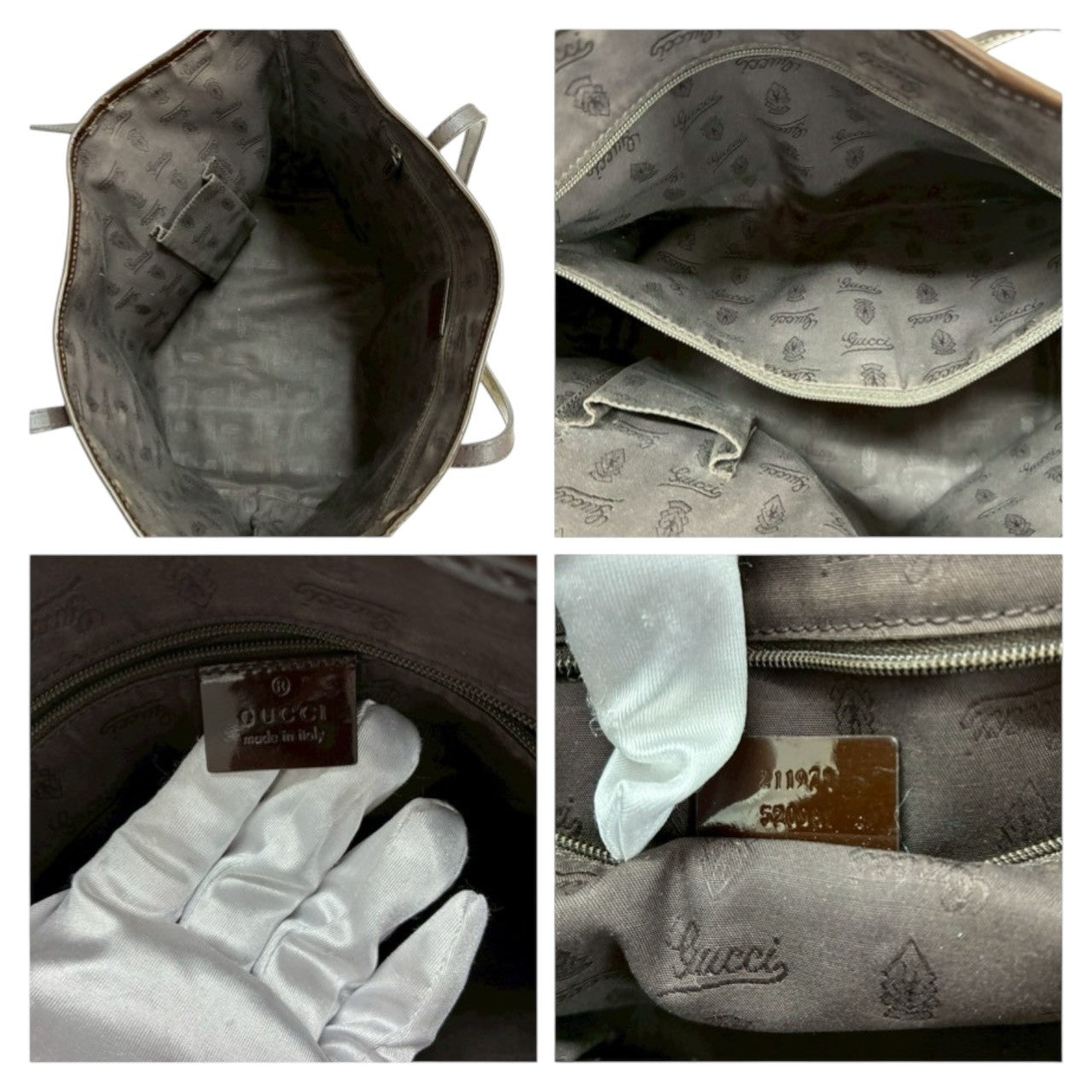 GUCCI グッチ シェリーライン ベージュ ゴールド金具 GGキャンバス / レザー 211971 トートバッグ ショルダーバッグ レディース B