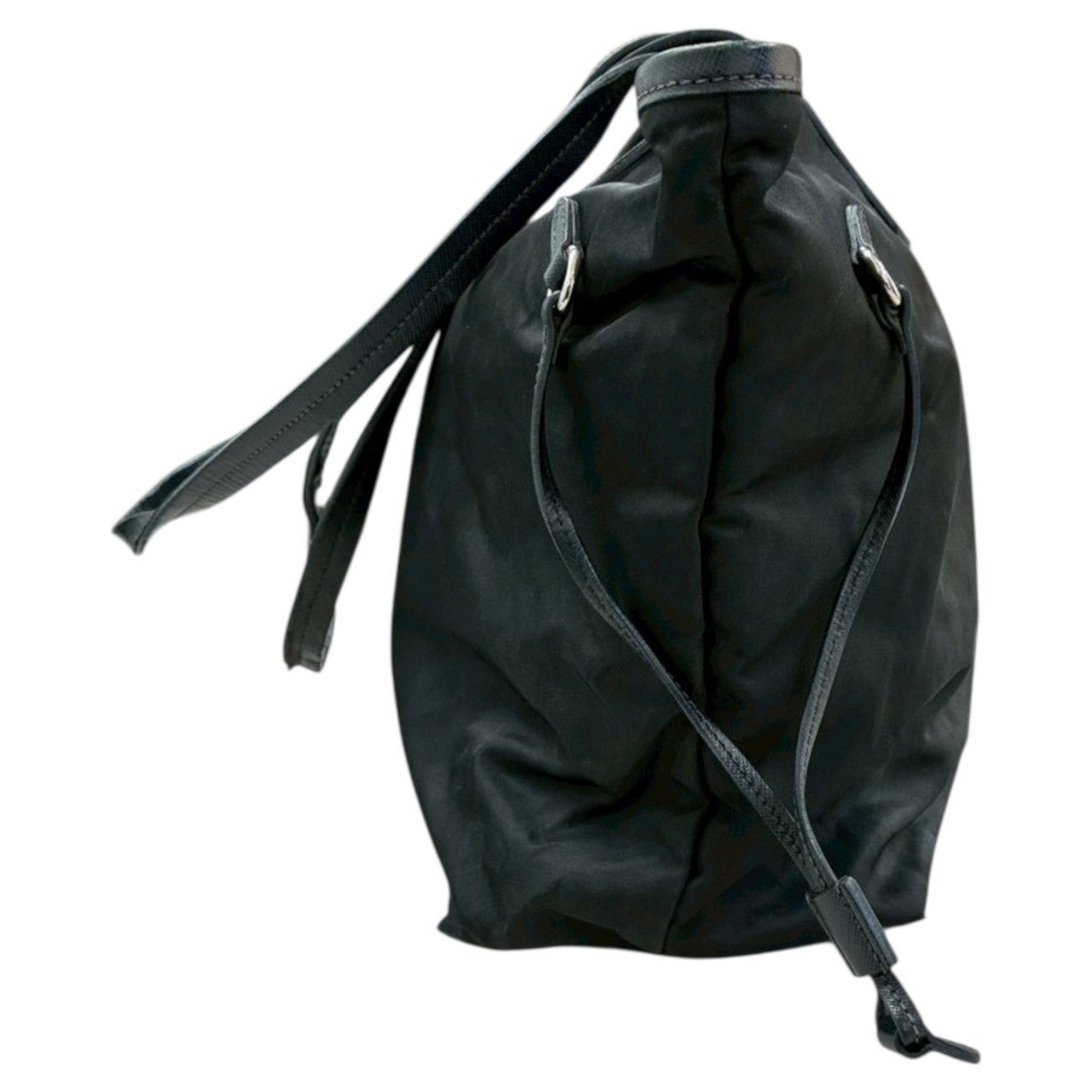 PRADA プラダ テスート サフィアーノ ブラック ナイロン / レザー BR3924 トートバッグ ショルダーバッグ レディース B