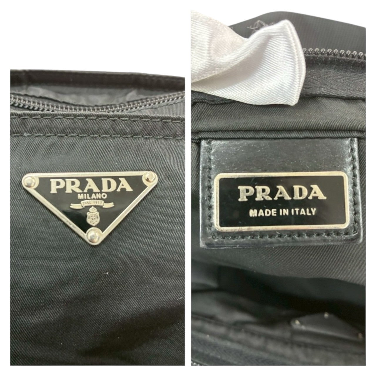 PRADA プラダ 三角ロゴ テスート ブラック ナイロン ショルダーバッグ レディース A