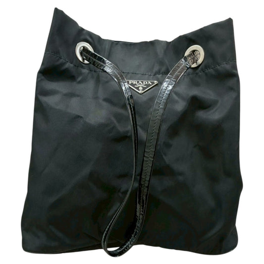 PRADA プラダ 三角ロゴ テスート ブラック ナイロン トートバッグ ショルダーバッグ レディース A