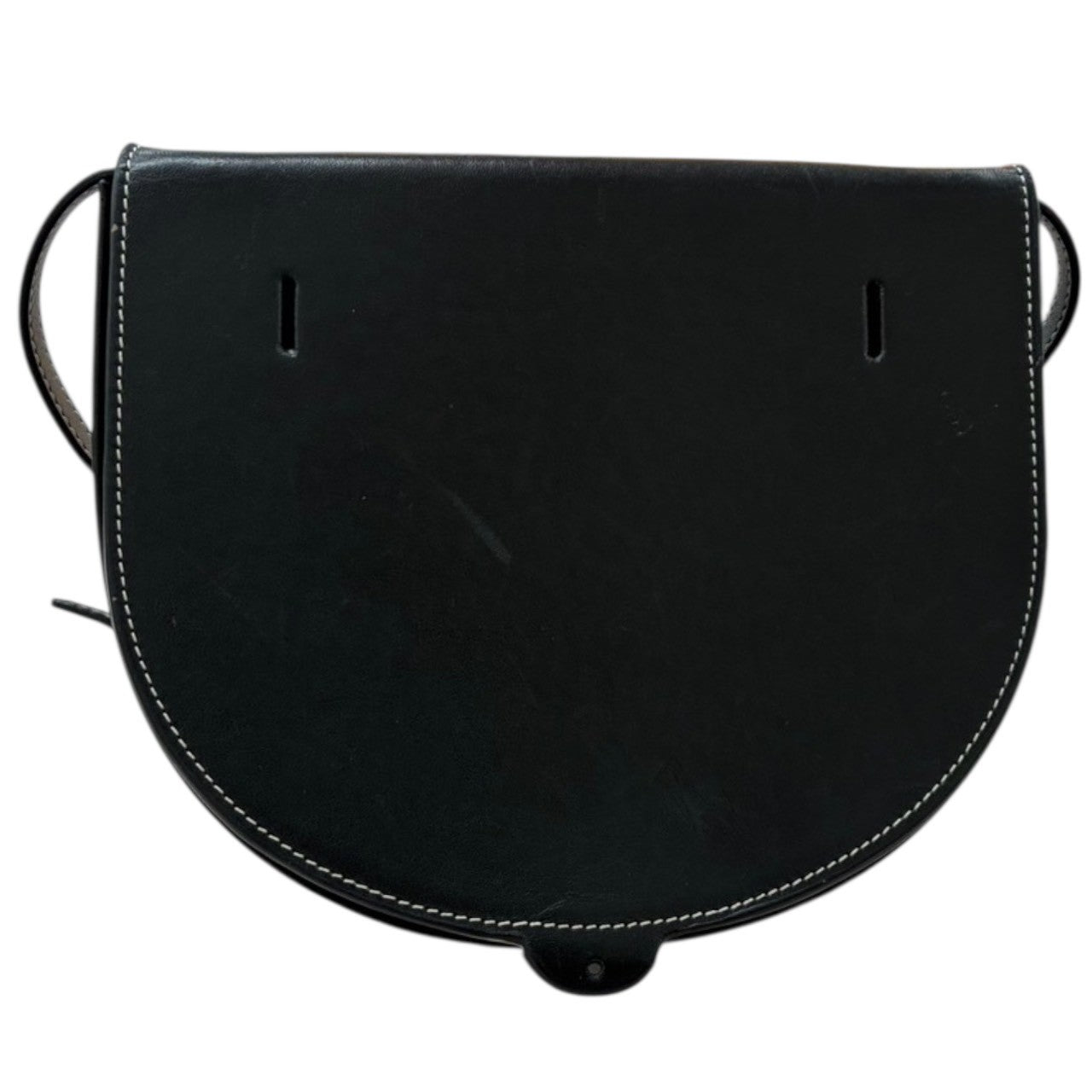 LOEWE ロエベ アナグラム ヒールポーチ ブラック レザー 109.54.V01 ショルダーバッグ レディース AB