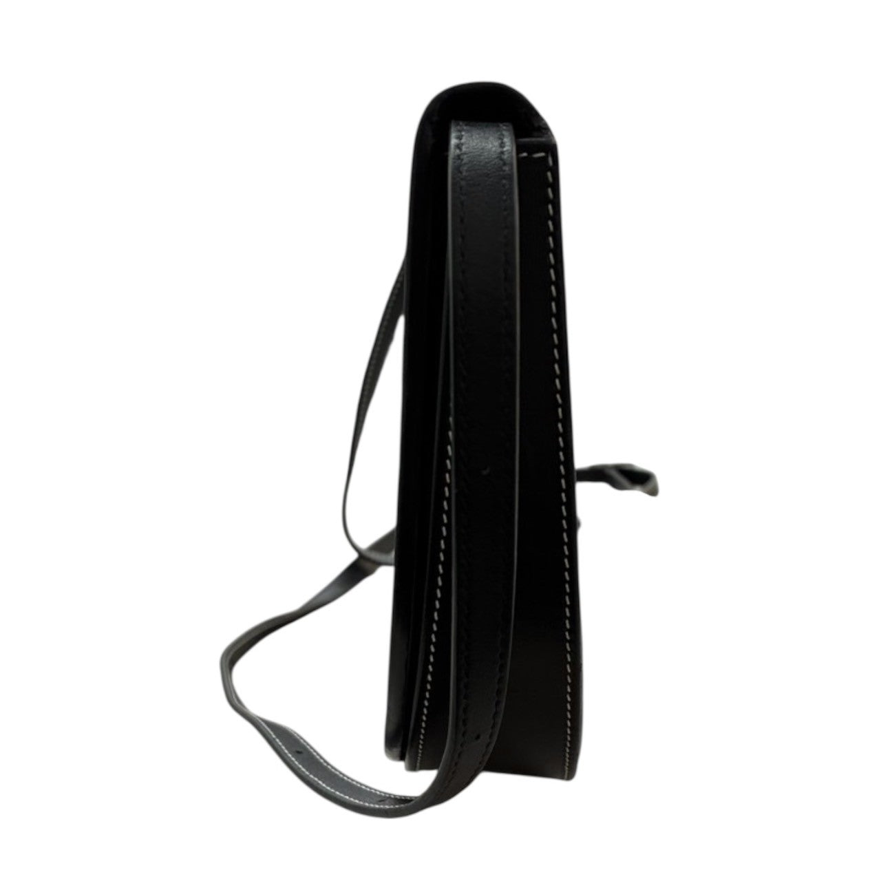 LOEWE ロエベ アナグラム ヒールポーチ ブラック レザー 109.54.V01 ショルダーバッグ レディース AB