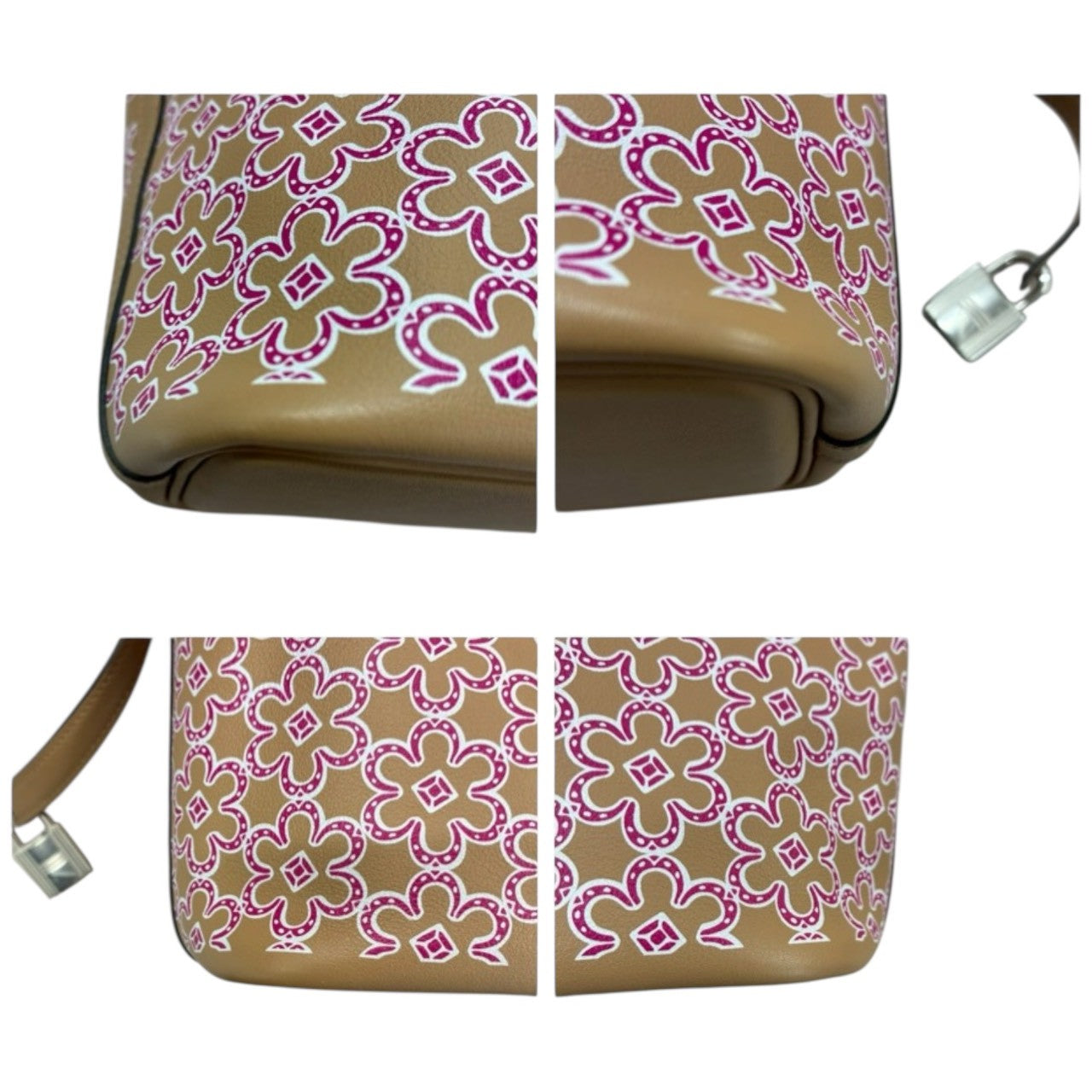 HERMES Picotin Lock Lucky Daisy, 2023, Brown, Silver Hardware, Swift Leather, Handbag, B Stamp, Women's, S