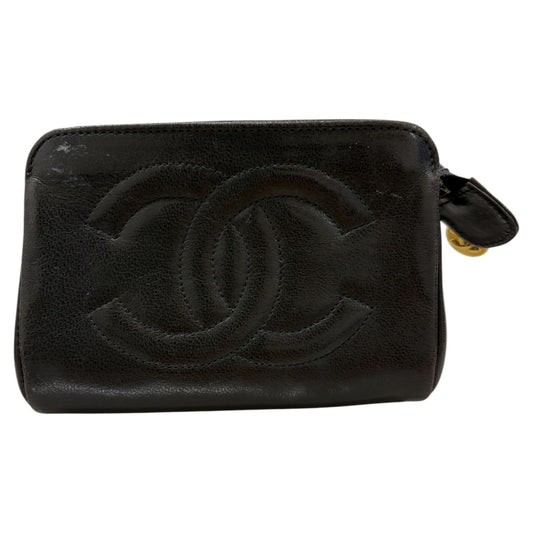 CHANEL シャネル ココマーク ラムスキン / レザー ポーチ レディース B