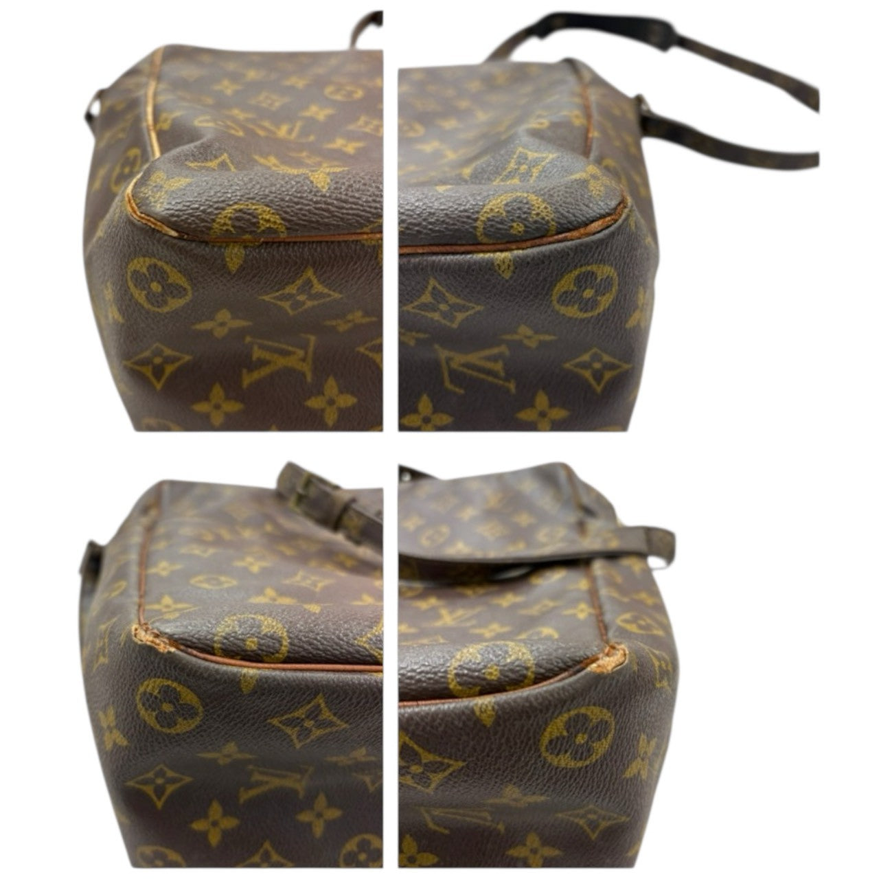 LOUIS VUITTON ルイヴィトン モノグラム マルソー ブラウン ゴールド金具 PVC M40264 ショルダーバッグ レディース B