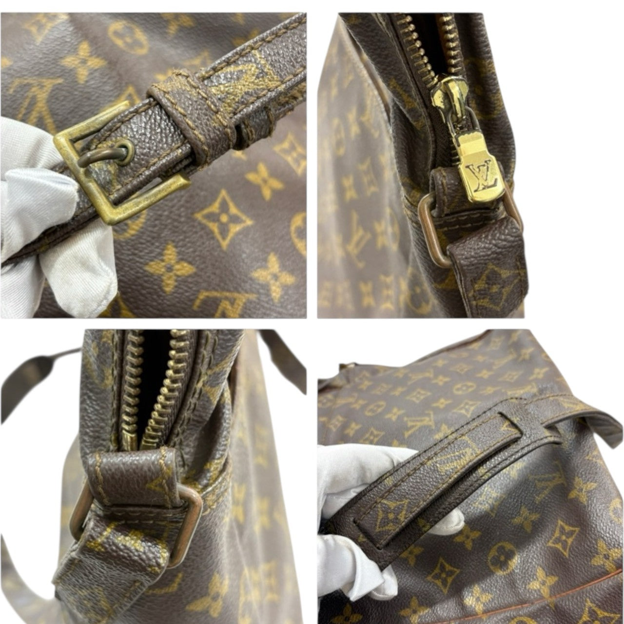 LOUIS VUITTON ルイヴィトン モノグラム マルソー ブラウン ゴールド金具 PVC M40264 ショルダーバッグ レディース B