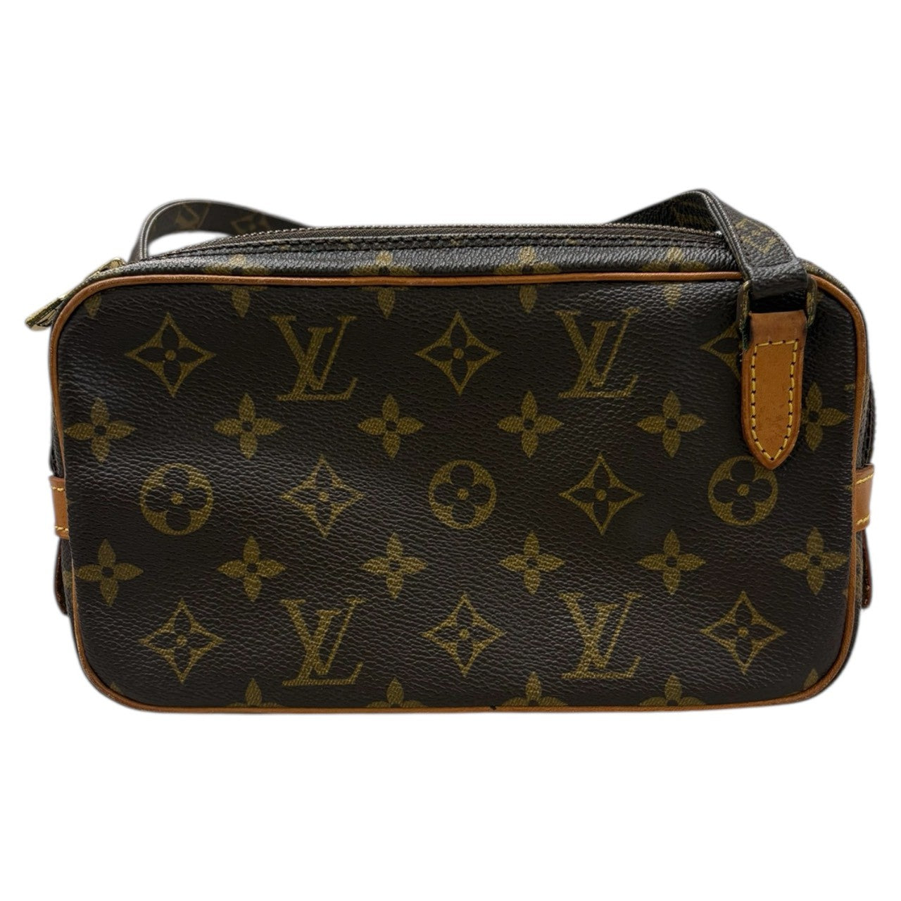LOUIS VUITTON Monogram Marly Dragonne Brown Gold Hardware PVC / Leather M51828 Shoulder Bag Women's A