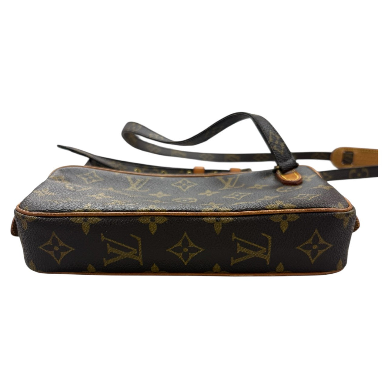 LOUIS VUITTON Monogram Marly Dragonne Brown Gold Hardware PVC / Leather M51828 Shoulder Bag Women's A