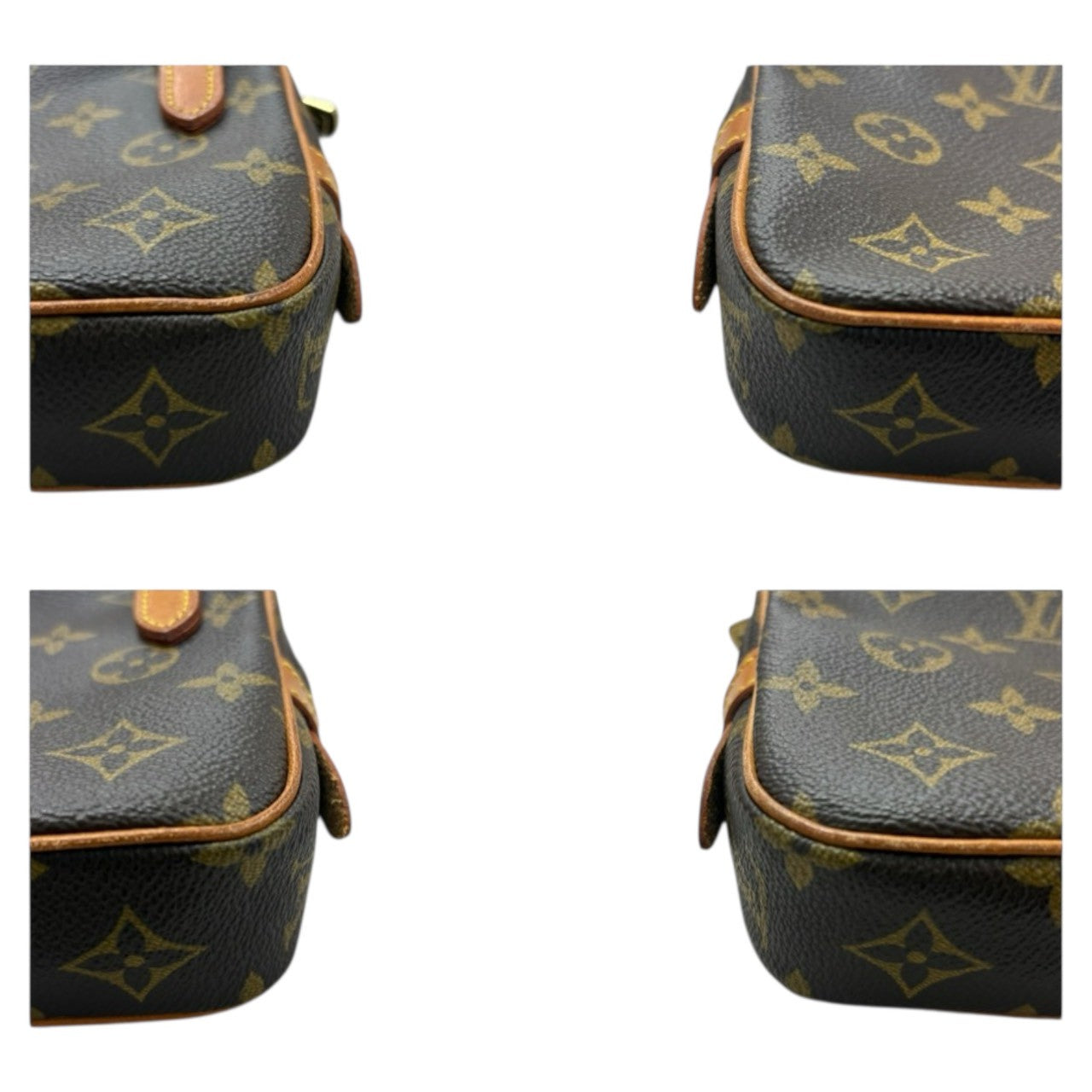 LOUIS VUITTON Monogram Marly Dragonne Brown Gold Hardware PVC / Leather M51828 Shoulder Bag Women's A