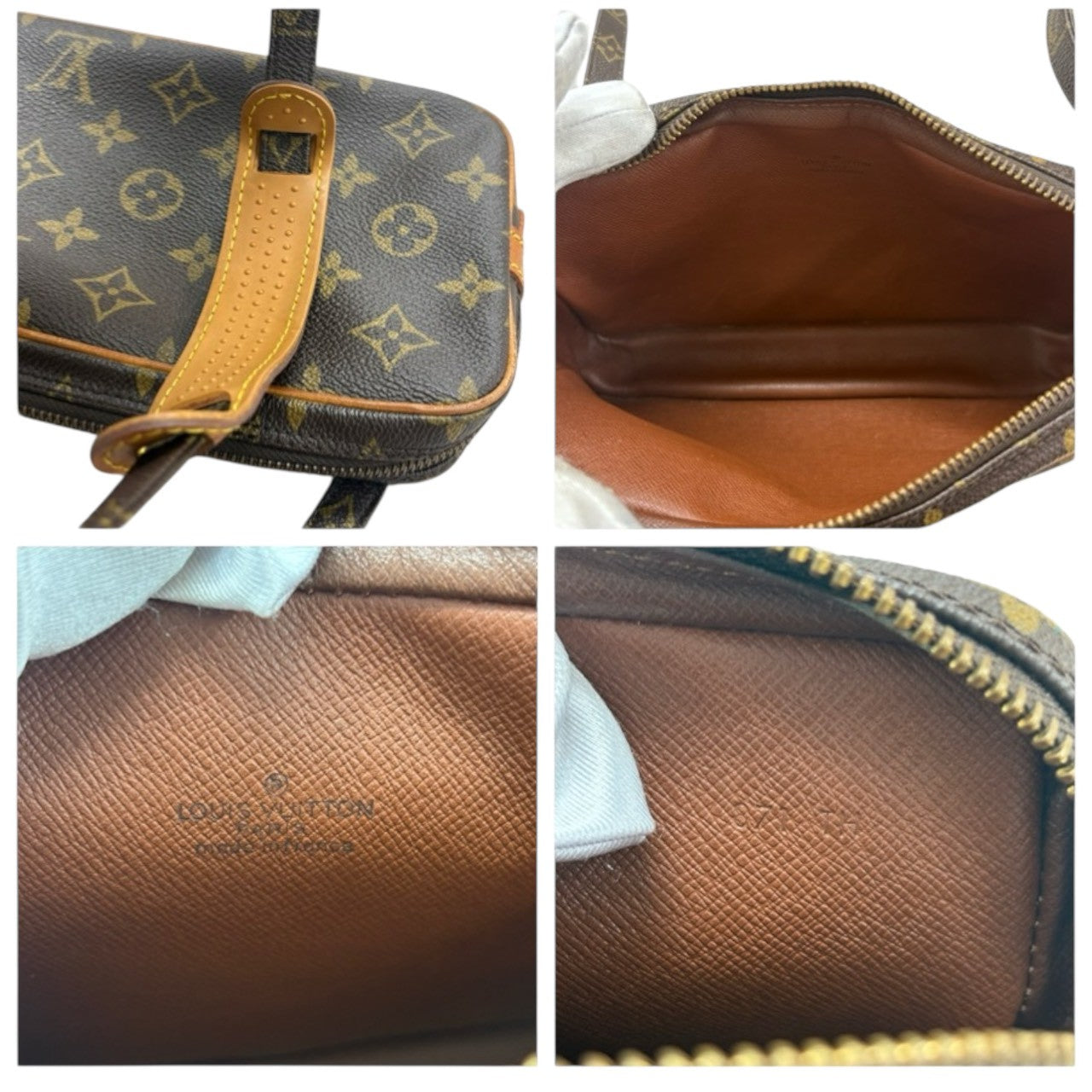LOUIS VUITTON Monogram Marly Dragonne Brown Gold Hardware PVC / Leather M51828 Shoulder Bag Women's A