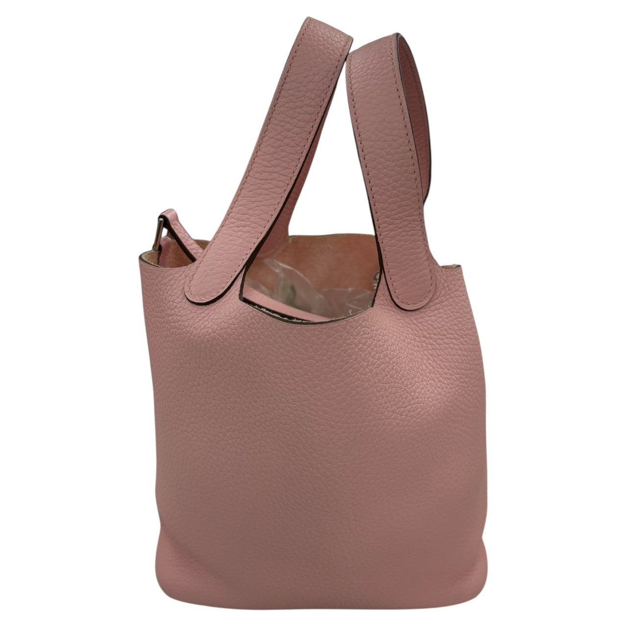 HERMES エルメス ピコタンロックPM ロースサクラ シルバー金具 トリヨンクレマンス ハンドバッグ B刻印 レディース SA