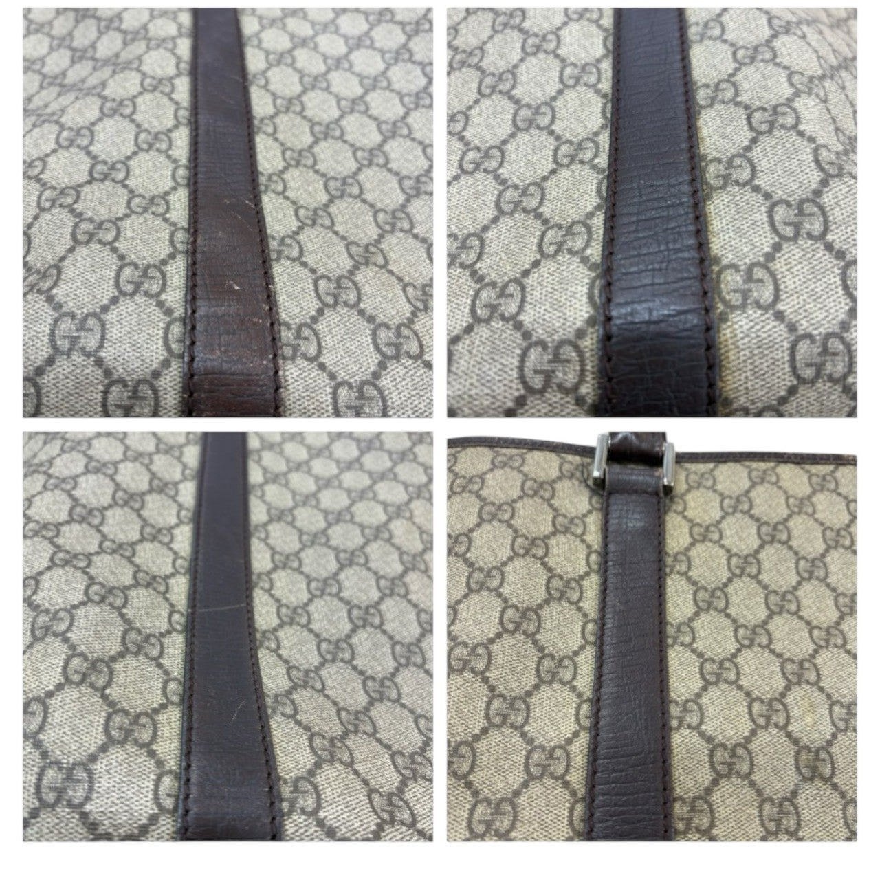 GUCCI GG Supreme Canvas / Leather 114288 Tote Bag Women's AB