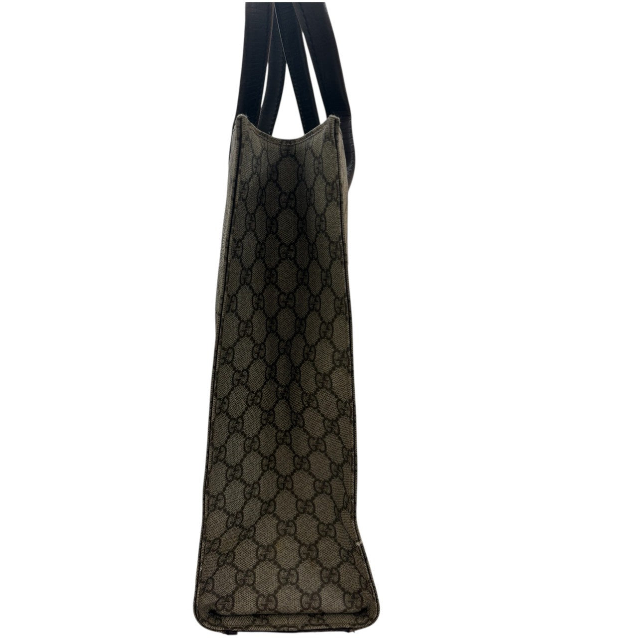 GUCCI GG Supreme Canvas / Leather 91249 Tote Bag Handbag Ladies AB