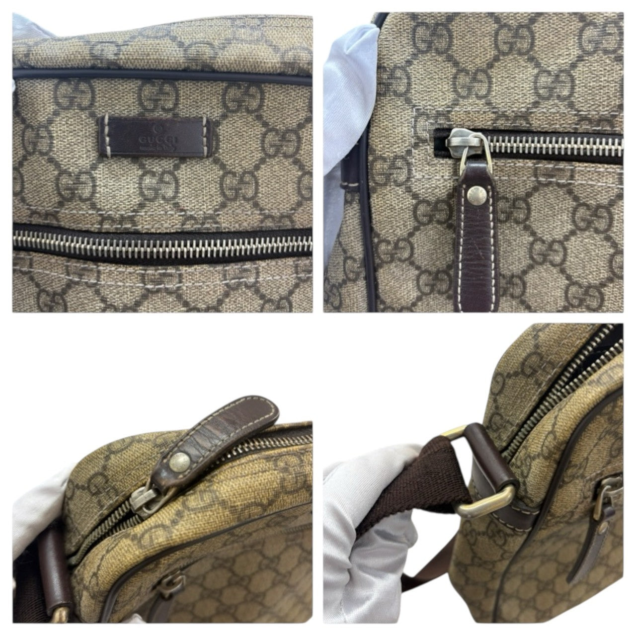 GUCCI GG Supreme Canvas 201448 Shoulder Bag Women's AB