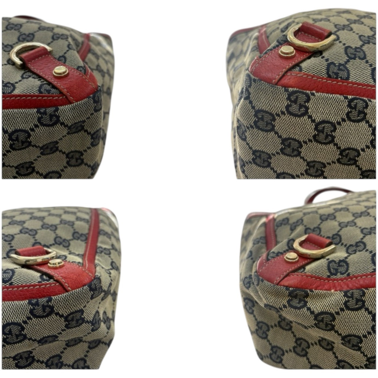 GUCCI グッチ アビー GGキャンバス / レザー 130739 トートバッグ ハンドバッグ レディース B
