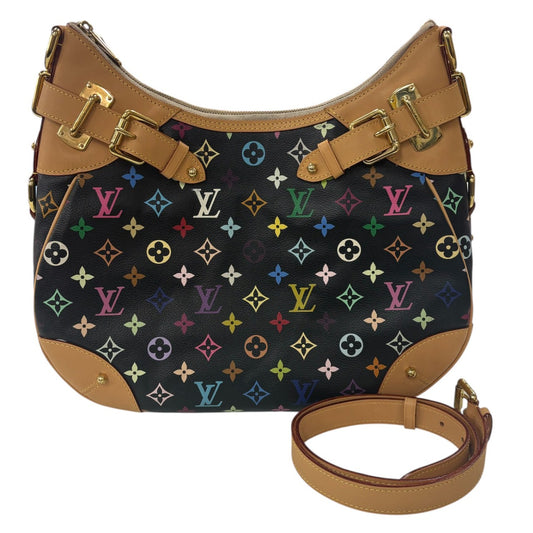 LOUIS VUITTON ルイヴィトン モノグラム マルチカラー グレタ ブラック ゴールド金具 PVC / レザー M40196 ショルダーバッグ レディース A