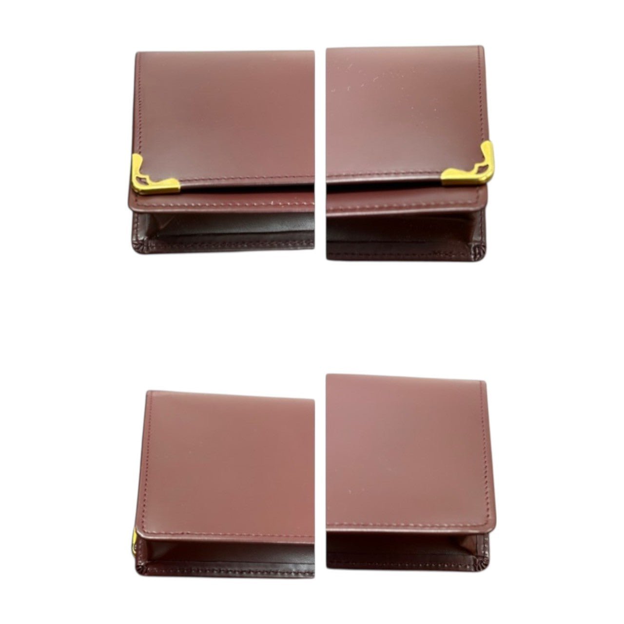 CARTIER カルティエ マストライン ワインレッド ゴールド金具 レザー L3000466 長財布 レディース SA