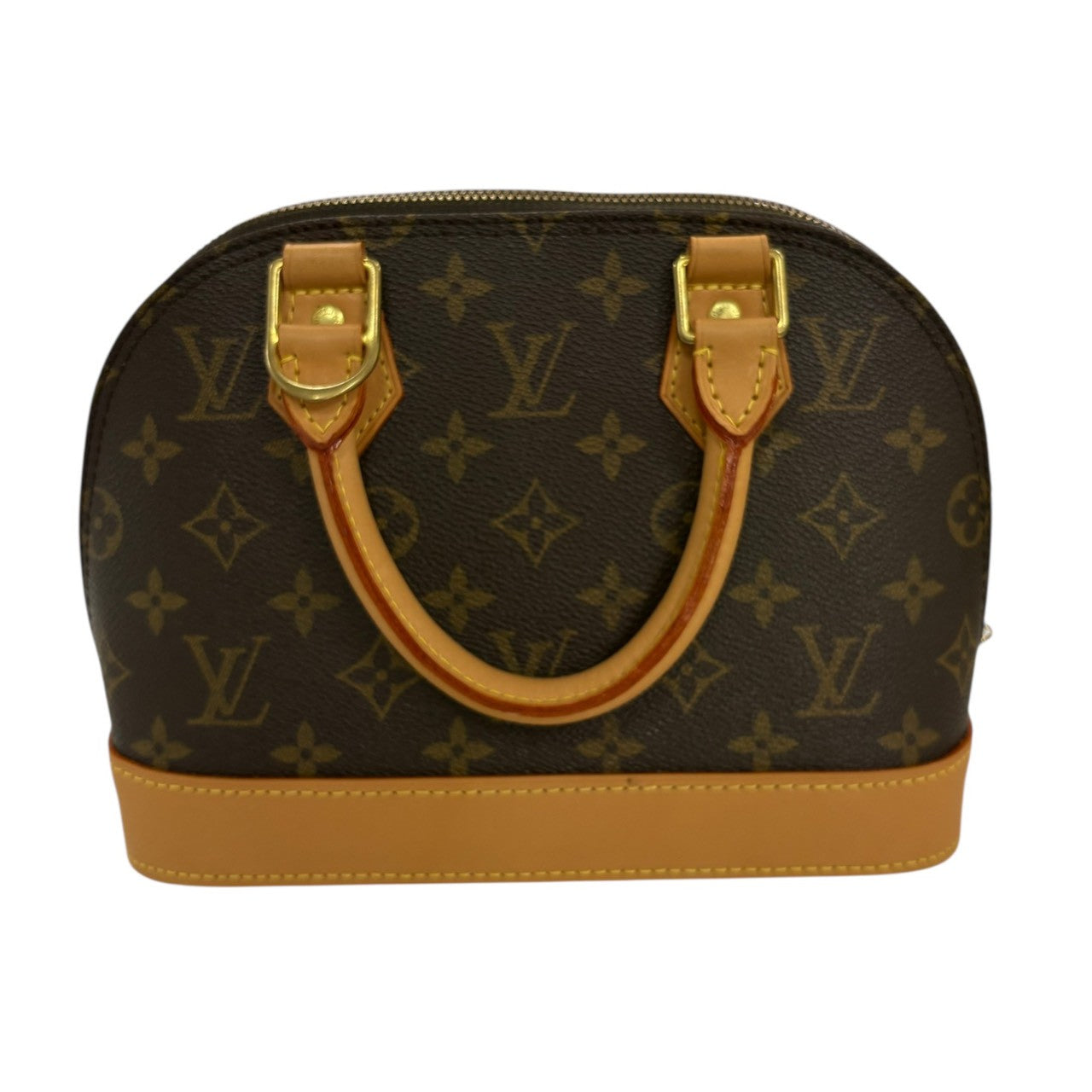LOUIS VUITTON Monogram Alma Brown Gold Hardware PVC / Leather M53152 Shoulder Bag Women's SA