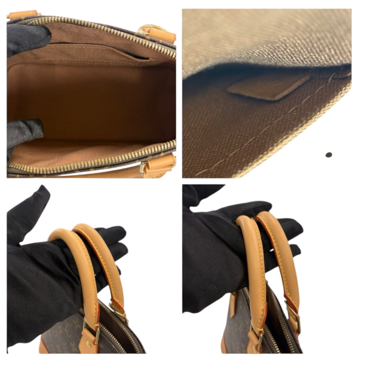 LOUIS VUITTON Monogram Alma Brown Gold Hardware PVC / Leather M53152 Shoulder Bag Women's SA