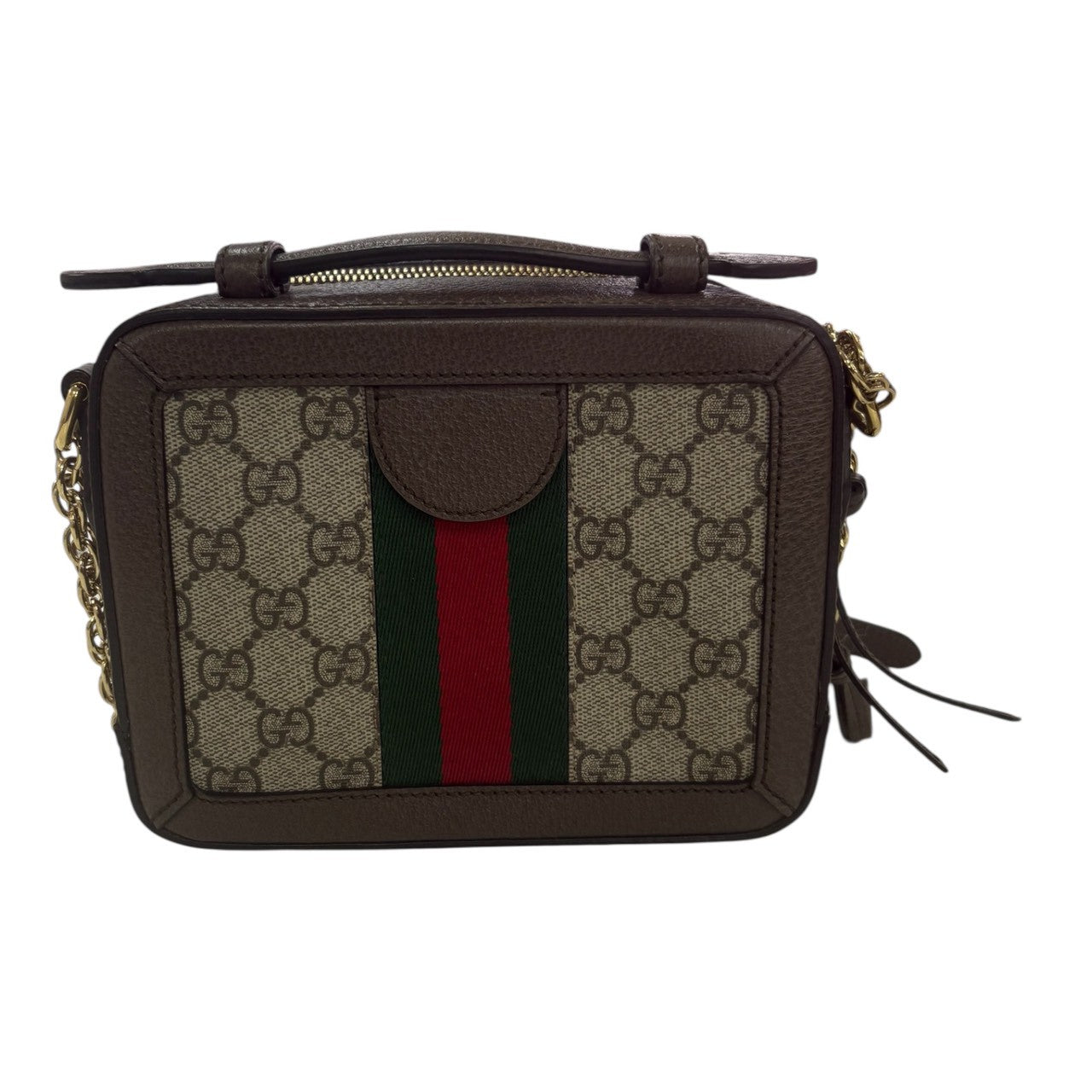 GUCCI Ophidia Brown Gold Hardware GG Supreme Canvas / Leather 602576 Shoulder Bag Women's SA