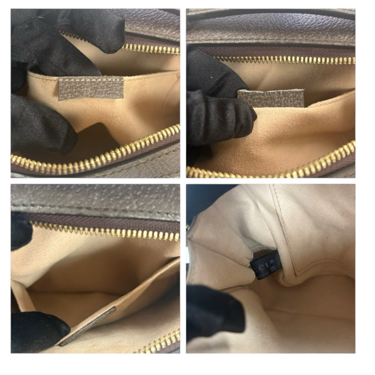 GUCCI Ophidia Brown Gold Hardware GG Supreme Canvas / Leather 602576 Shoulder Bag Women's SA