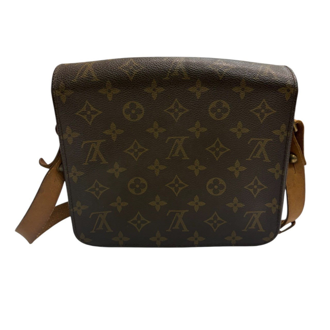 LOUIS VUITTON ルイヴィトン モノグラム カルトシエール ブラウン ゴールド金具 PVC / レザー M51252 ショルダーバッグ レディース B