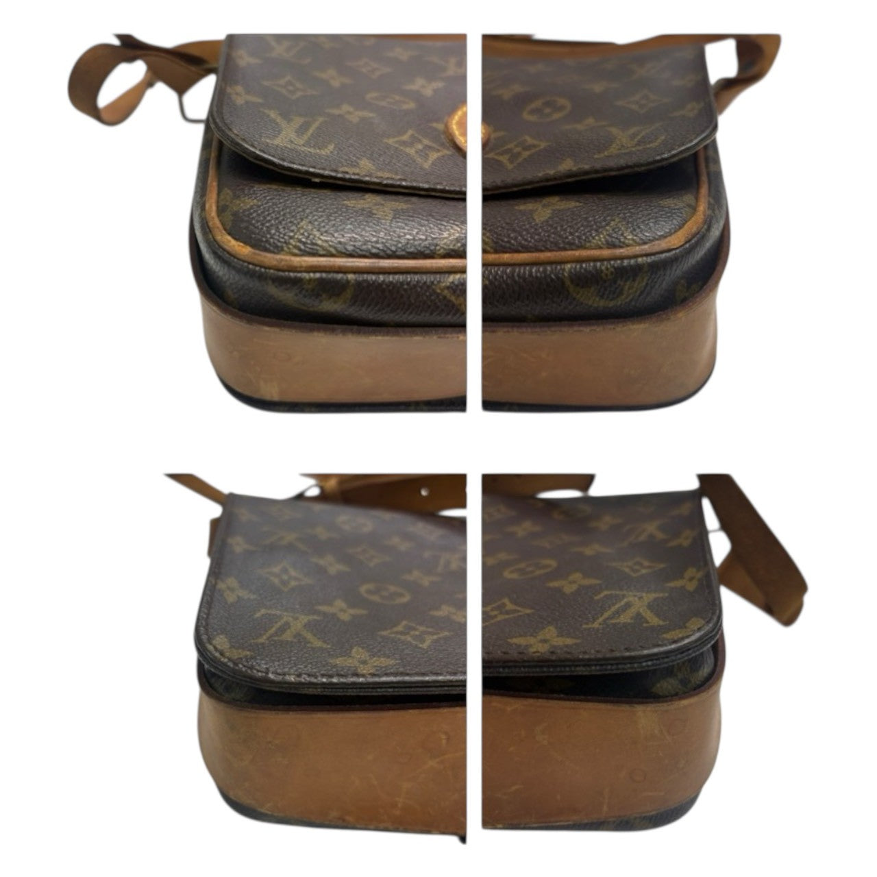 LOUIS VUITTON ルイヴィトン モノグラム カルトシエール ブラウン ゴールド金具 PVC / レザー M51252 ショルダーバッグ レディース B