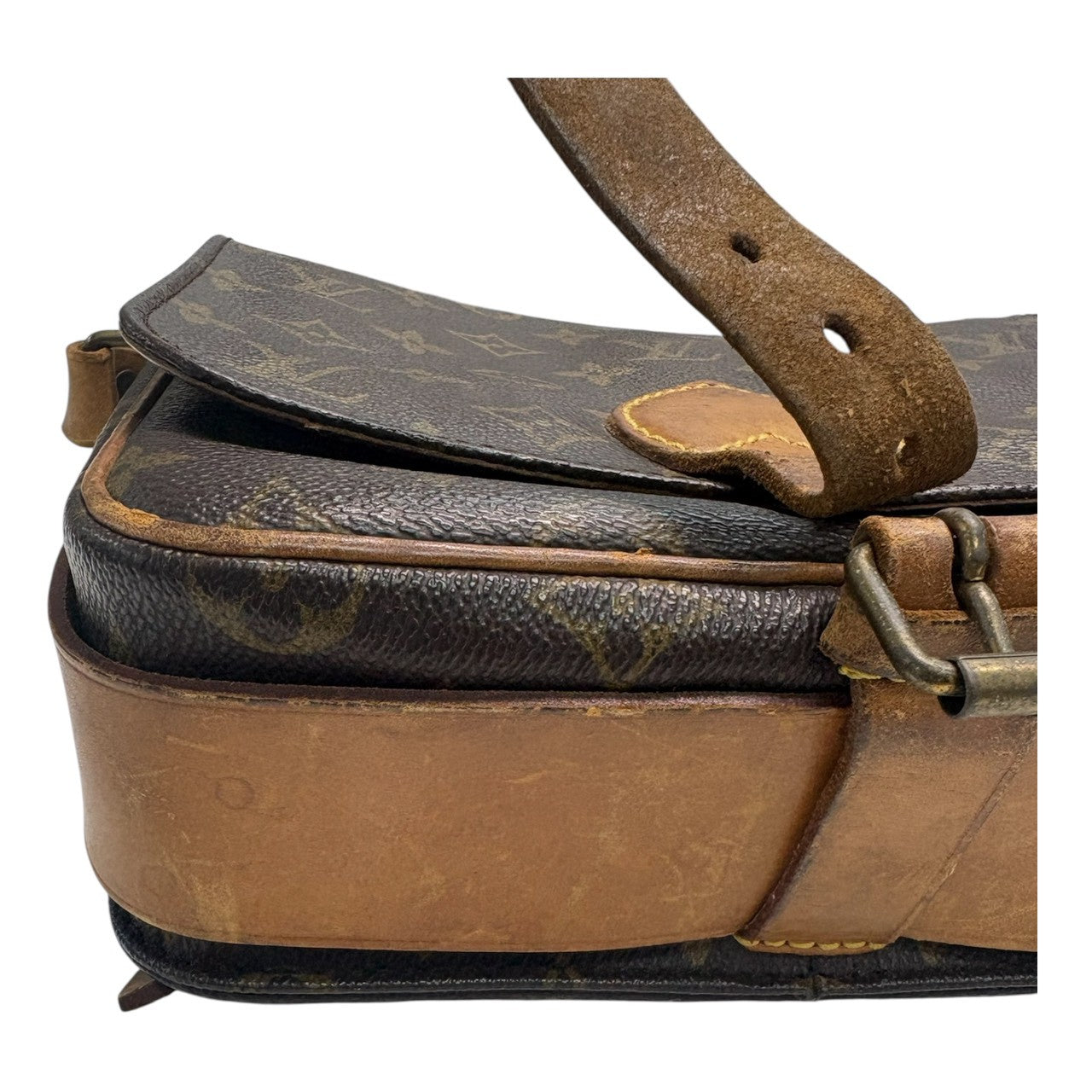 LOUIS VUITTON ルイヴィトン モノグラム カルトシエール ブラウン ゴールド金具 PVC / レザー M51252 ショルダーバッグ レディース B