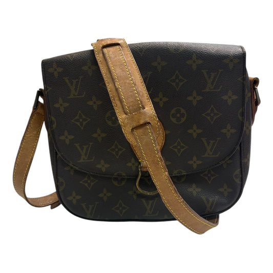 LOUIS VUITTON ルイヴィトン モノグラム サンクルー ブラウン ゴールド金具 PVC / レザー M51242 ショルダーバッグ レディース B