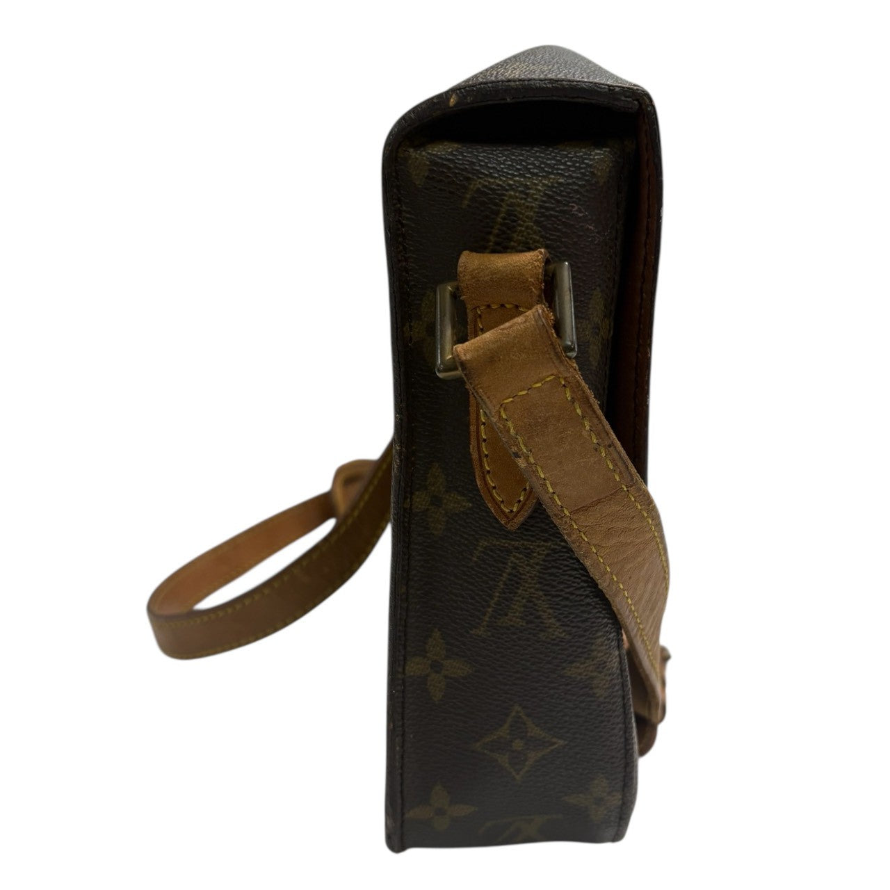 LOUIS VUITTON ルイヴィトン モノグラム サンクルー ブラウン ゴールド金具 PVC / レザー M51242 ショルダーバッグ レディース B