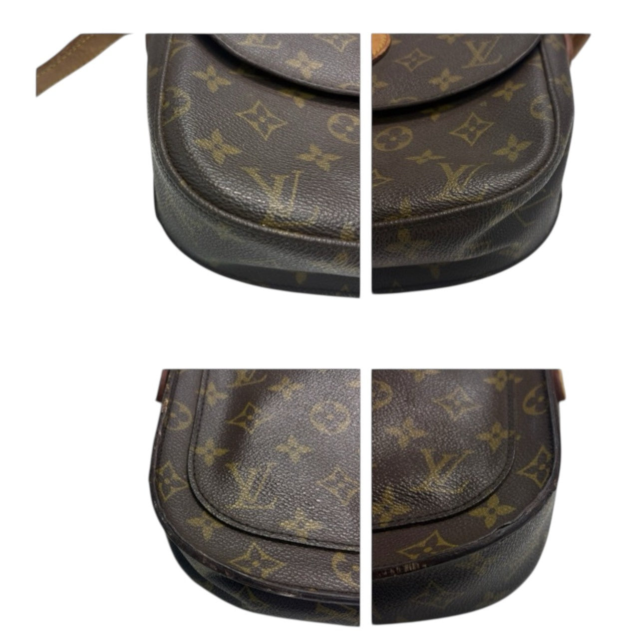 LOUIS VUITTON ルイヴィトン モノグラム サンクルー ブラウン ゴールド金具 PVC / レザー M51242 ショルダーバッグ レディース B