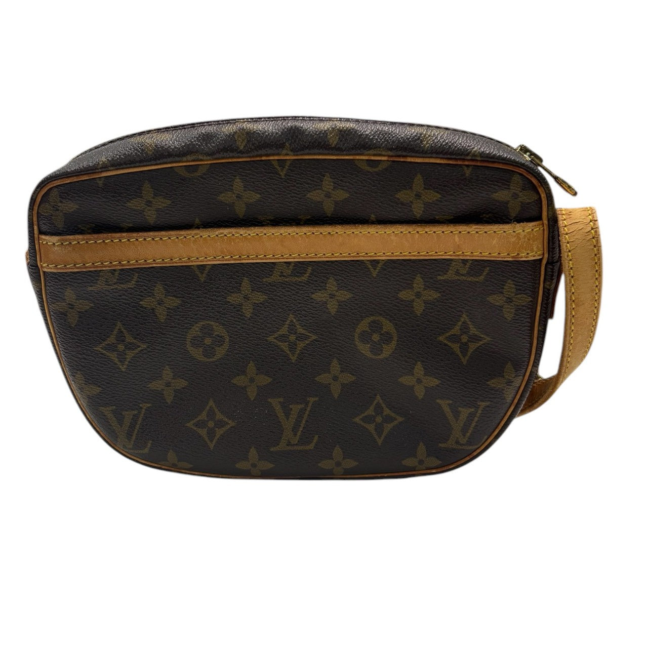 LOUIS VUITTON ルイヴィトン モノグラム ジョヌフィーユ ブラウン ゴールド金具 PVC / レザー M51227 ショルダーバッグ レディース B