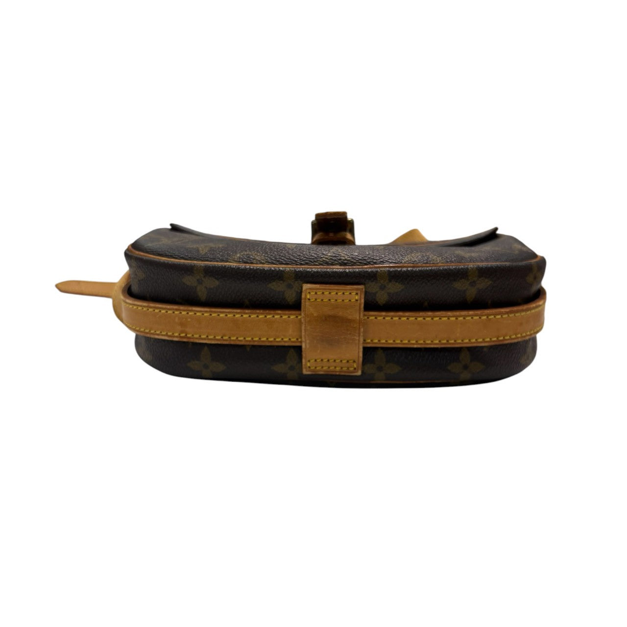 LOUIS VUITTON ルイヴィトン モノグラム ジョヌフィーユ ブラウン ゴールド金具 PVC / レザー M51227 ショルダーバッグ レディース B