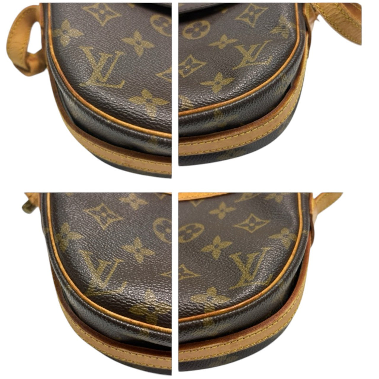 LOUIS VUITTON ルイヴィトン モノグラム ジョヌフィーユ ブラウン ゴールド金具 PVC / レザー M51227 ショルダーバッグ レディース B