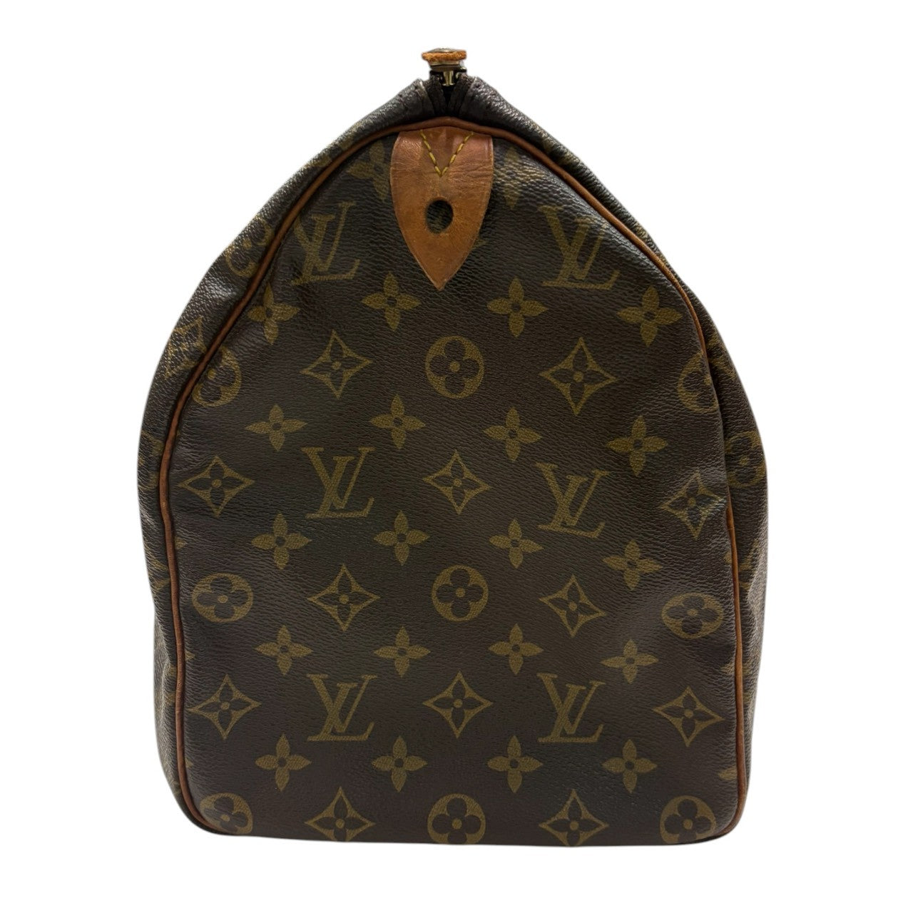 LOUIS VUITTON ルイヴィトン モノグラム スピーディ ブラウン ゴールド金具 PVC / レザー M41522 ハンドバッグ ミニボストンバッグ レディース AB