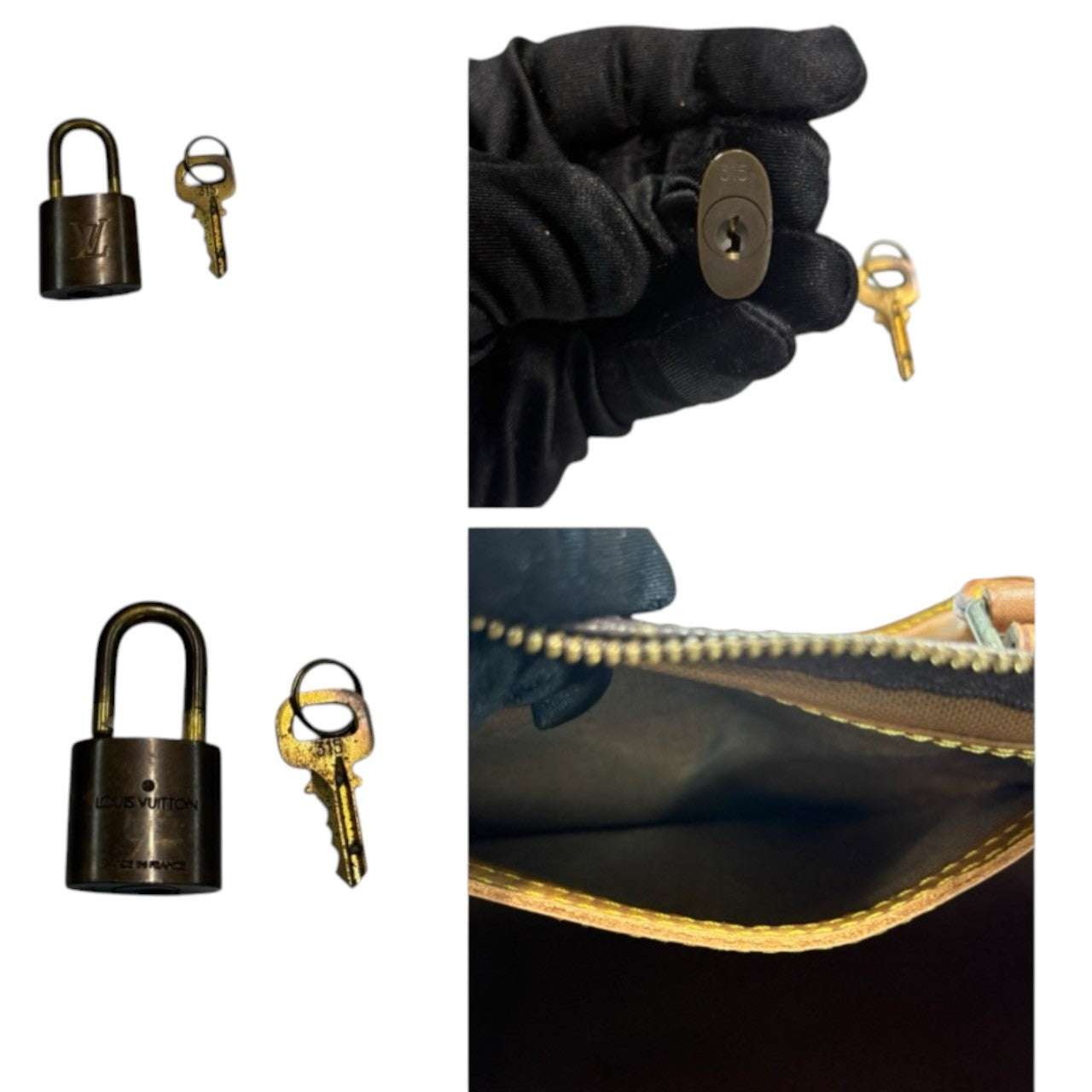 LOUIS VUITTON ルイヴィトン モノグラム スピーディ ブラウン ゴールド金具 PVC / レザー M41522 ハンドバッグ ミニボストンバッグ レディース AB