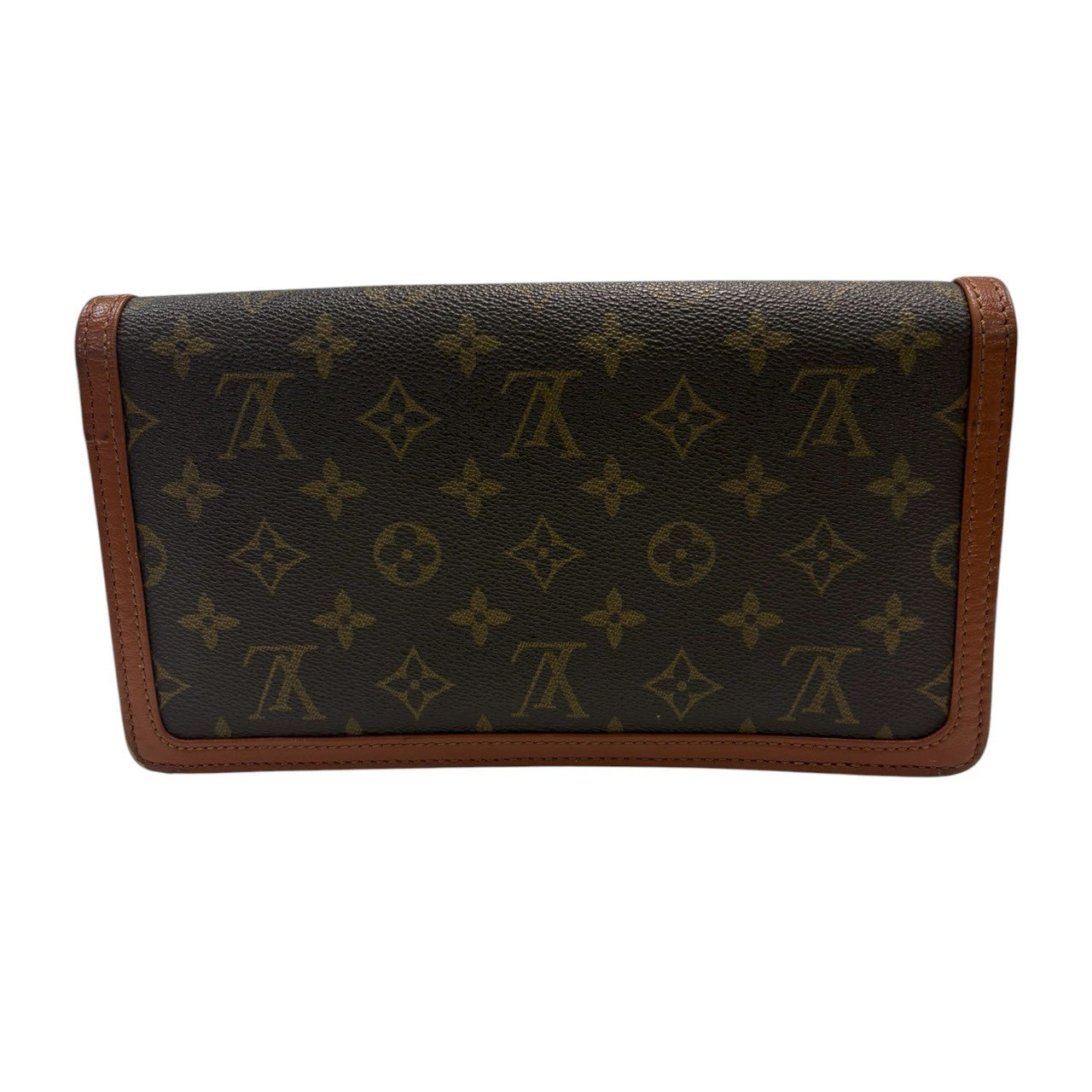 LOUIS VUITTON Monogram Pochette Dame Brown Gold Hardware PVC / Leather M51812 Clutch Bag Second Bag Men's ABP