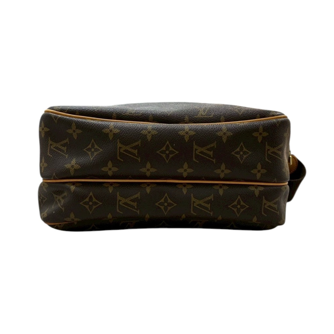 LOUIS VUITTON ルイヴィトン モノグラム リポーターPM ブラウン ゴールド金具 PVC / レザー M45254 ショルダーバッグ レディース A
