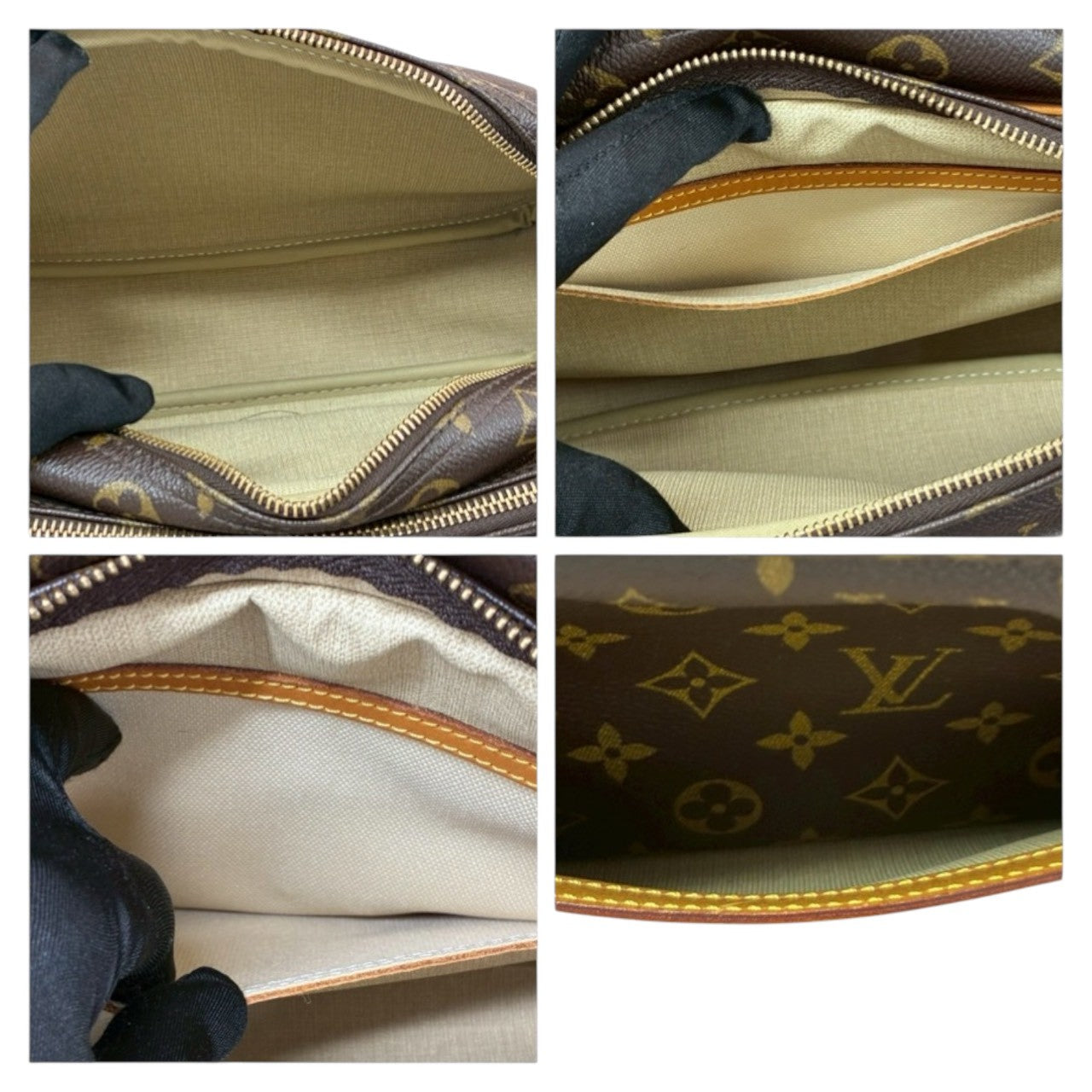 LOUIS VUITTON ルイヴィトン モノグラム リポーターPM ブラウン ゴールド金具 PVC / レザー M45254 ショルダーバッグ レディース A