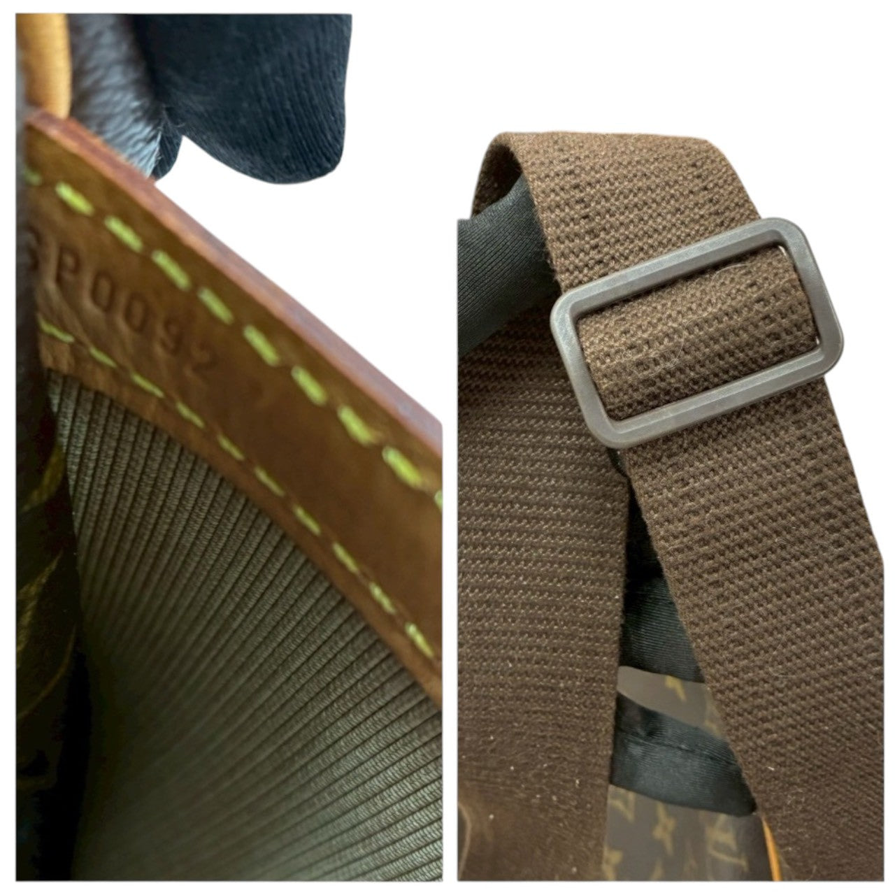 LOUIS VUITTON ルイヴィトン モノグラム リポーターPM ブラウン ゴールド金具 PVC / レザー M45254 ショルダーバッグ レディース A