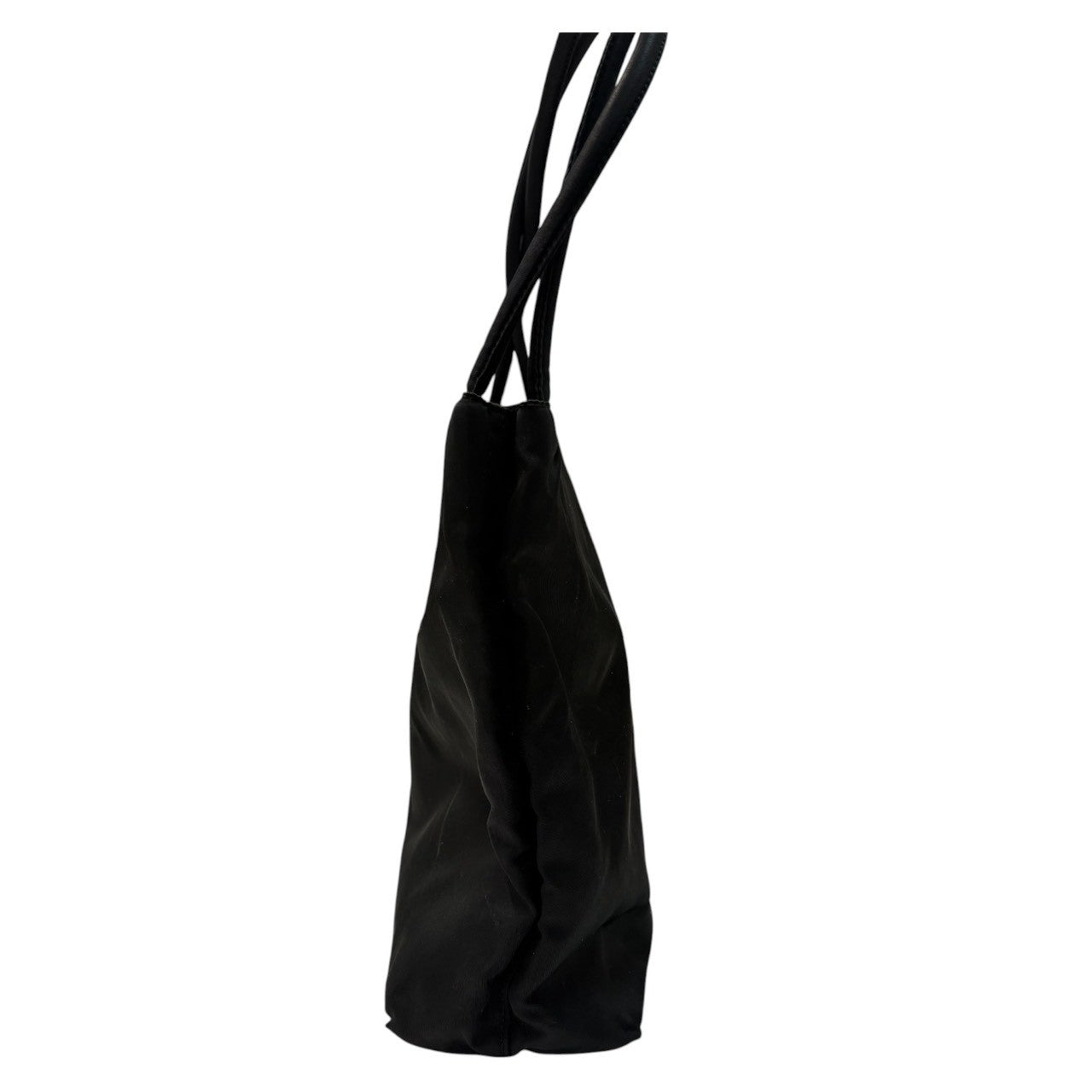 PRADA Tessuto Triangle Logo Black Silver Hardware Nylon B3864 Handbag Tote Bag Women's AB
