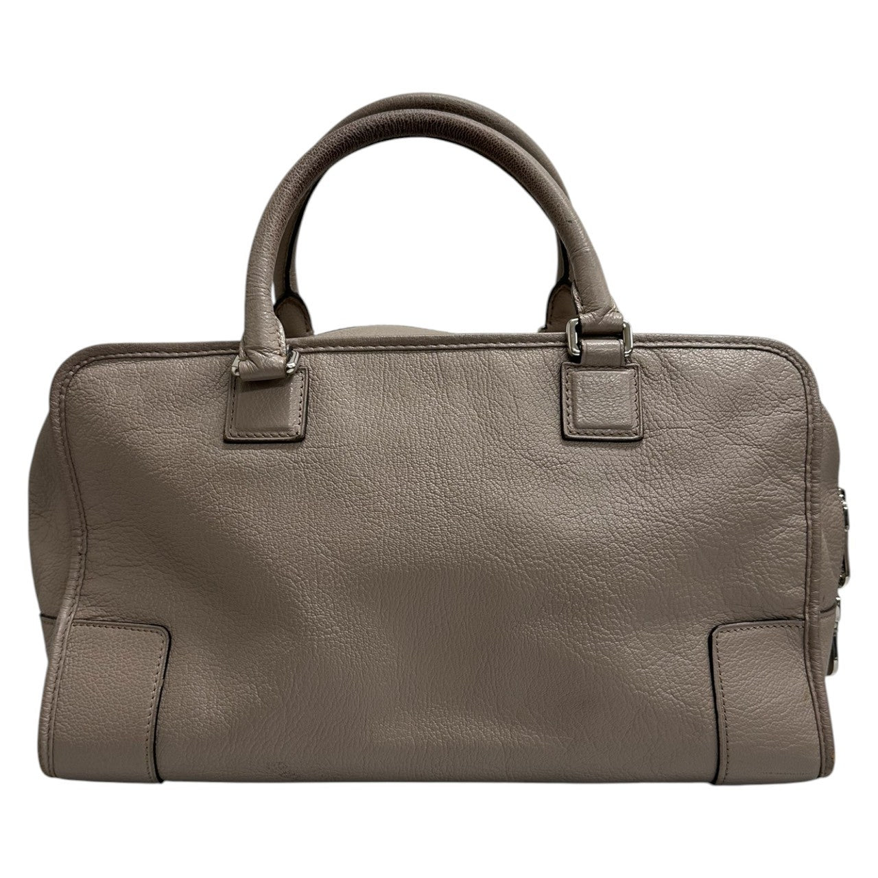 LOEWE ロエベ アマソナ ベージュ レザー ハンドバッグ レディース ABP