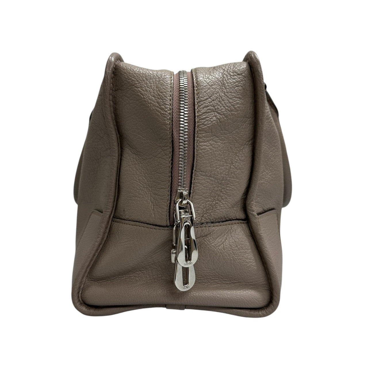 LOEWE ロエベ アマソナ ベージュ レザー ハンドバッグ レディース ABP