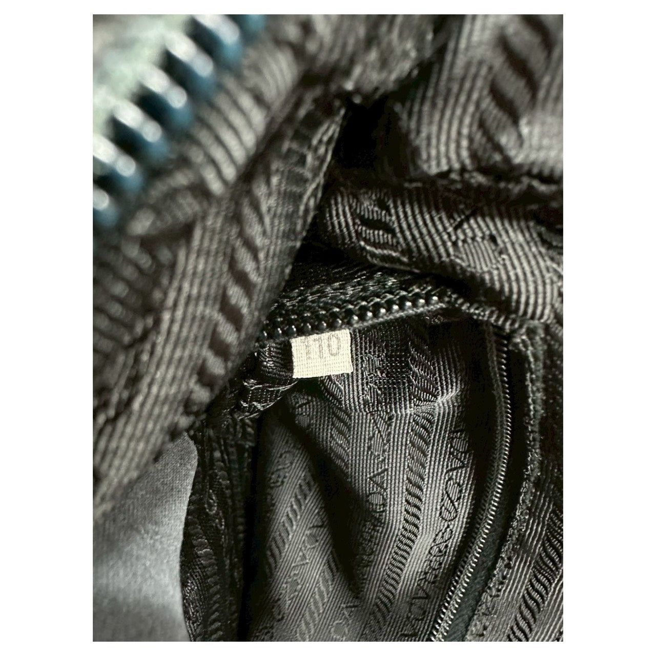 PRADA Tessuto Triangle Logo Black Silver Hardware Nylon Shoulder Bag Women's A