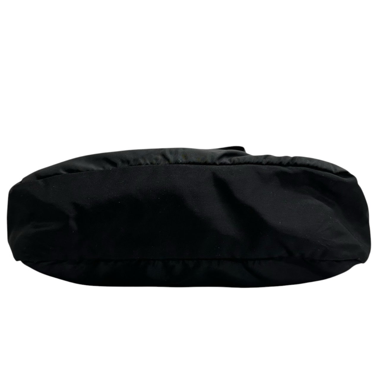 PRADA Tessuto Triangle Logo Black Silver Hardware Nylon Shoulder Bag Women's A