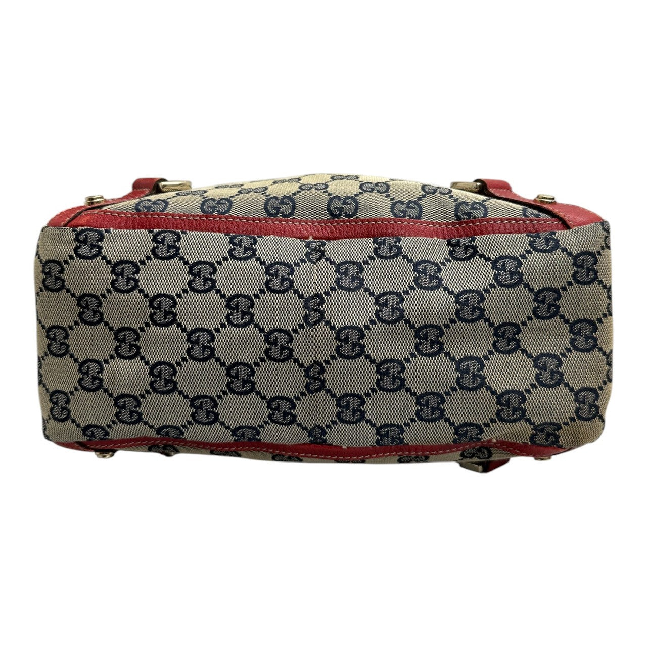 GUCCI グッチ アビー ベージュ レッド ゴールド金具 GGキャンバス / レザー 130739 ハンドバッグ トートバッグ レディース B